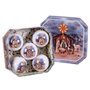 Boules de Noël Multicouleur Papier Polyfoam Naissance/Crèche 7,5 x 7,5