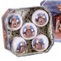 Boules de Noël Multicouleur Papier Polyfoam Naissance/Crèche 7,5 x 7,5