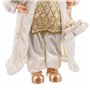 Décorations de Noël Blanc Doré Plastique Polyrésine Tissu 60 cm