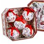 Boules de Noël Multicouleur Papier Polyfoam animaux 7,5 x 7,5 x 7,5 cm