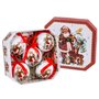 Boules de Noël Multicouleur Papier Polyfoam Père Noël 7,5 x 7,5 x 7,5 