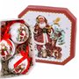 Boules de Noël Multicouleur Papier Polyfoam Père Noël 7,5 x 7,5 x 7,5 