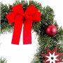 Couronne de Noël Rouge Vert Plastique 30 cm