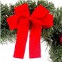 Couronne de Noël Rouge Vert Plastique 30 cm