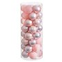 Boules de Noël Rose Plastique 6 x 6 x 6 cm (40 Unités)