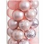 Boules de Noël Rose Plastique 6 x 6 x 6 cm (40 Unités)