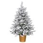 Sapin de Noël Doré Polyéthylène Enneigé 82 x 82 x 120 cm