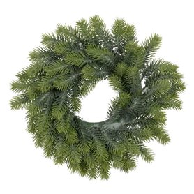 Couronne de Noël Vert PVC 37 x 37 cm