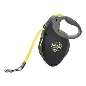 Laisse pour Chien Flexi NEON GIANT M Noir Jaune/Noir