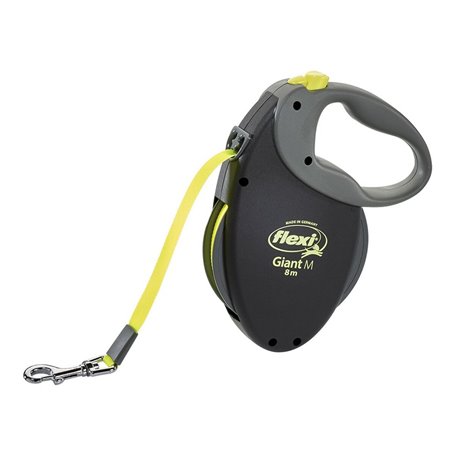 Laisse pour Chien Flexi NEON GIANT M Noir Jaune/Noir