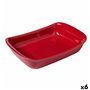 Plat de Four Pyrex Supreme Rectangulaire Rouge 30,2 x 20 x 7,4 cm Céra