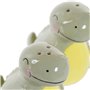 Salière avec couvercle DKD Home Decor LC-173478 Dinosaure Blanc Vert D