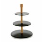 Etagère Rond 30 x 40 cm Noir Bois Ardoise (8 Unités)