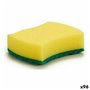 Tampon à récurer Jaune Vert Fibre synthétique 10 x 3 x 7,5 cm (96 Unit