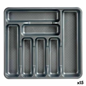 Range-couverts Gris Plastique 39 x 5 x 42,5 cm (15 Unités)