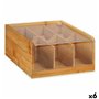 Organisateur Thé Bambou 22 x 10 x 20,5 cm (6 Unités)