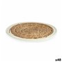 Dessous de plat Naturel Blanc 30 x 1 x 30 cm (48 Unités)