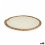 Dessous de plat Naturel Blanc 30 x 1 x 30 cm (48 Unités)