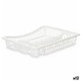 Égouttoir pour Évier Blanc Plastique 45,5 x 8 x 36,5 cm (12 Unités)