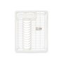 Égouttoir pour Évier Blanc Plastique 45,5 x 8 x 36,5 cm (12 Unités)