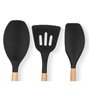 Set d'Ustensiles de Cuisine Bois Silicone (6 Unités)