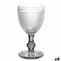 verre de vin Diamant Transparent Anthracite verre 330 ml (6 Unités)