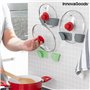 Set de 3 Supports Mural Adhésif pour Couvercle de Cuisine Smarack Inno