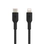 Câble USB-C vers Lightning Belkin CAA004BT2MBK 2 m Noir