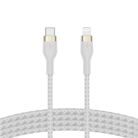 Câble USB-C vers Lightning Belkin CAA011BT1MWH 1 m Blanc