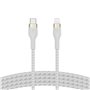 Câble USB-C vers Lightning Belkin CAA011BT1MWH 1 m Blanc