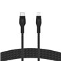 Câble USB-C vers Lightning Belkin CAA011BT2MBK 2 m Noir