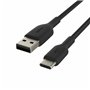 Câble USB A vers USB C Belkin CAB002BT1MBK Noir 1 m