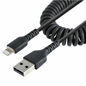 Câble USB vers Lightning Startech RUSB2ALT1MBC Noir 1 m