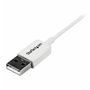 Câble USB vers micro USB Startech USBPAUB1MW Blanc 1 m