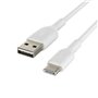 Câble USB A vers USB C Belkin CAB001BT1MWH Blanc 1 m (1 m)