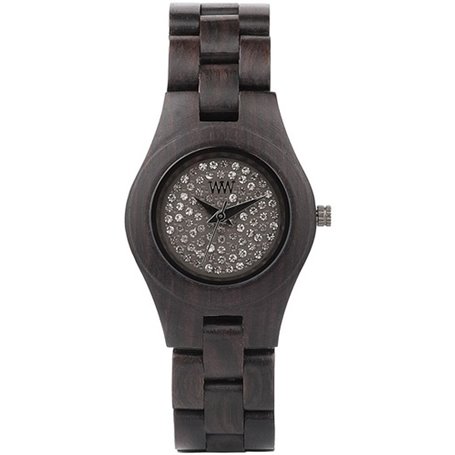 Montre Femme We Wood MOON CRYSTAL BLACK