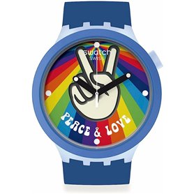 Montre Homme Swatch PEACE HAND LOVE (Ø 47 mm)