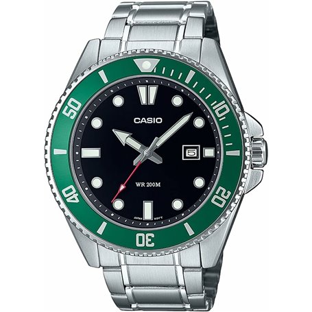 Montre Homme Casio MDV-107D-3AVEF Noir Argenté