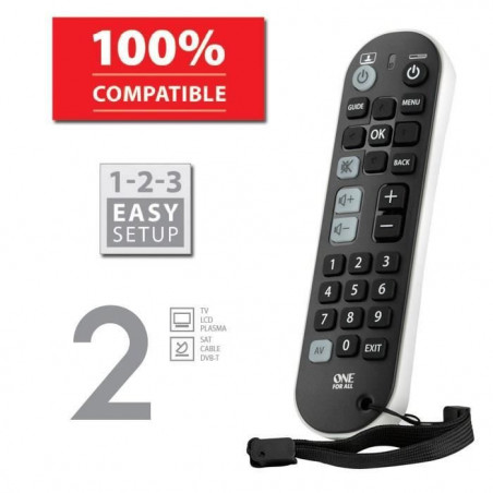 ONE FOR ALL URC6820 Télécommande universelle Zapper 2 en 1 25,99 €