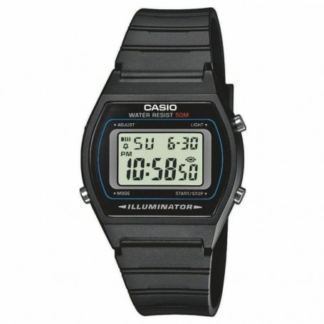 Montre Unisexe Casio W-202-1AVEF Numérique Noir