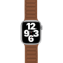 Bracelet Cuir pour Apple Watch 38-40-41mm Marron/Orange Bigben