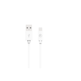 Câble USB A/Lightning 1,2m Blanc - 2.4A Bigben