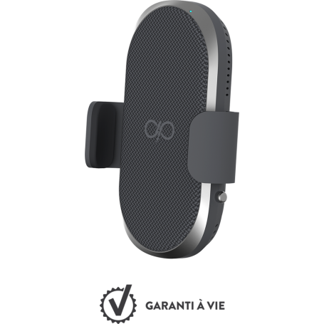 Support voiture avec base de charge rapide sans fil Force Power gris