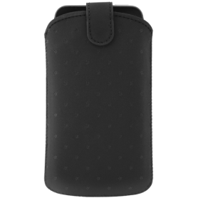 Pouch universel vertical noir taille L avec étoiles embossées