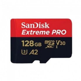 Carte Mémoire SanDisk Extreme Pro microSDXC 128Go Class 10 UHS-I U3 V3