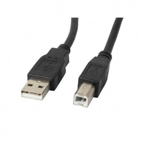 Câble USB 2.0 A vers USB B Lanberg Noir 0,5 m