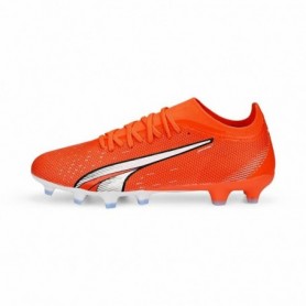 Chaussures de Football pour Adultes Puma Ultra Match Fg/Ag Orange Fonc 43