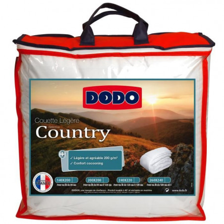 DODO Couette légere Country - 200 x 200 cm - Blanc 92,99 €