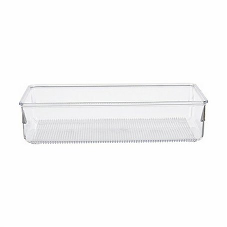 Organiseur de Tiroirs Polyvalents Transparent Plastique 24 x 5,5 x 15,