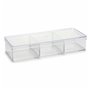 Organisateur Transparent Plastique 20 x 3,5 x 7 cm (12 Unités)